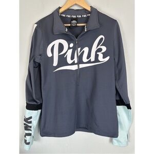 PINK Victoria's Secret Navy Pullover with White Logo